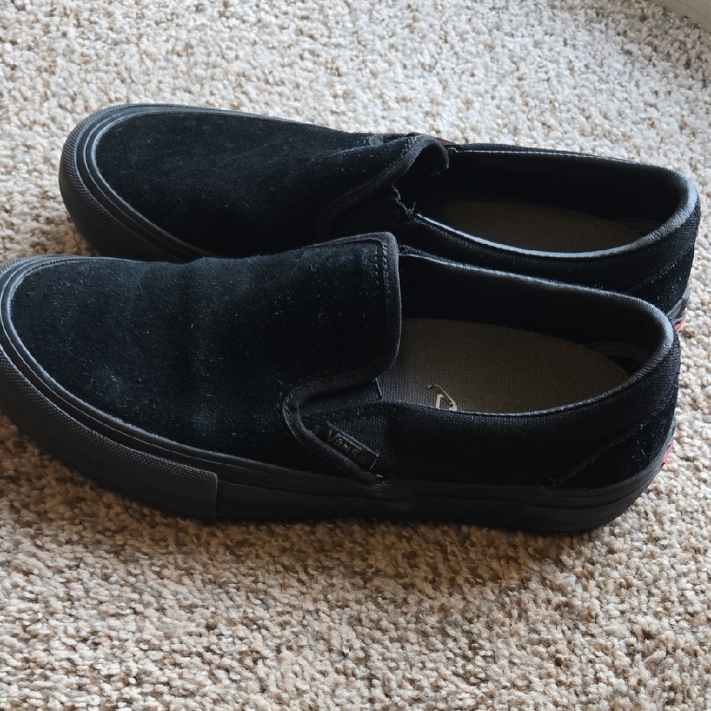 Men's Black Slip-On Shoes